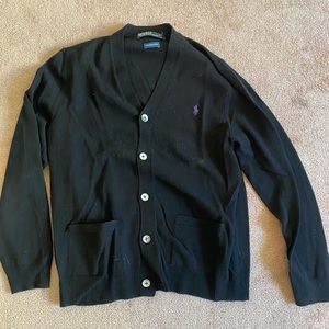 Black polo cardigan